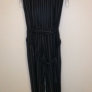 Black pin striped jumpsuit